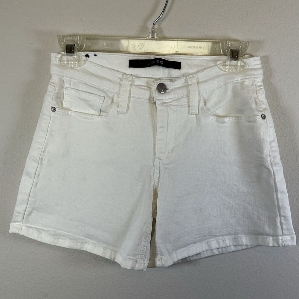Joes Jeans Jenny Shorts Womens 25 White 5-Pocket Fit Stretch Summer Made USA